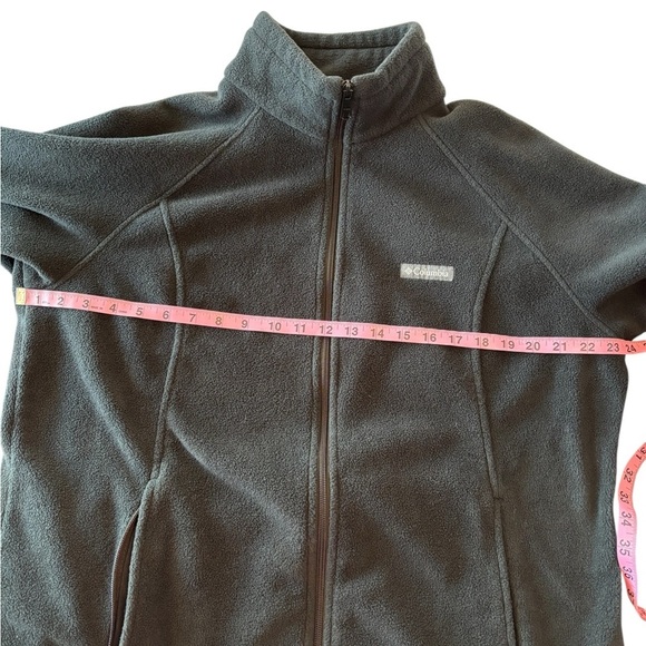 Columbia Men’s Full Zip Fleece Jacket Black XXL Zip Pockets - Picture 8 of 9